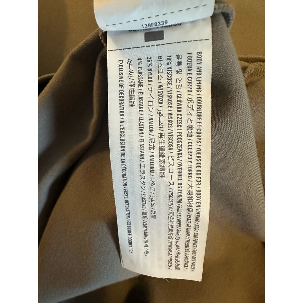 Abercrombie & Fitch Long Sleeve Square Neck Taupe Bodysuit Size Large - Picture 5 of 5